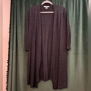 Allison Daley Black Sparkly Cardigan Sz Large